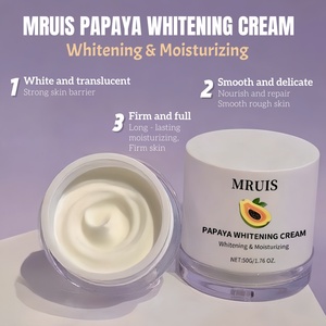 Crema Facial Orgánica de Papaya y Vitamina C de 50g al por Mayor, Blanqueadora, Iluminadora, Hidratante, OEM/ODM, Cuidado Natural de la Piel - Product Image 5