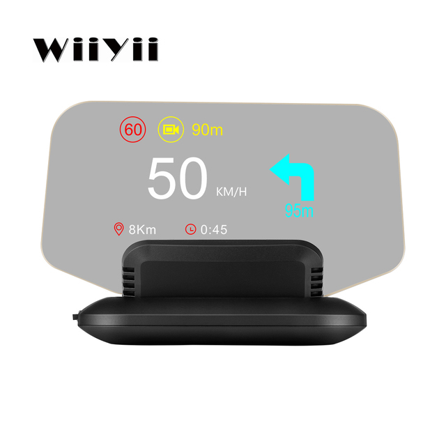 C1-BT HUD Head up Display Navigation Gps Smart Digital Speed Warning Meter RPM Diagnostic Tool