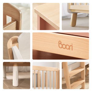 Cuna de madera convertible de altura ajustable blanca de madera de <span class=keywords><strong>Araucaria</strong></span> australiana sólida personalizable para dormitorio - Product Image 5