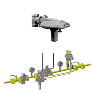 Régulateur de gaz naturel Emerson Fisher Y692 avec joint d'étanchéité à l'air et manomètre WIK - Product Image 1