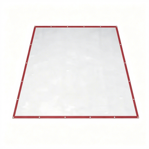 Lona Transparente 100% Poliéster Impermeable y Resistente al Viento <span class=keywords><strong>para</strong></span> Toldo de Patio, Cortina Enrollable de Tela Resistente <span class=keywords><strong>para</strong></span> Acampar al Aire Libre - Product Image 5