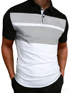 Polo de golf pour <span class=keywords><strong>homme</strong></span> avec logo personnalisé et impression intégrale - Vêtements de sport à séchage rapide avec imprimé géométrique - Fabricant OEM ODM Fournisseur en gros B2B - Product Image 2
