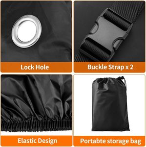 Capa de Moto Personalizada Grande e Resistente com Caixa Superior, Impermeável e com Proteção UV, Capa para Bicicleta - Product Image 5