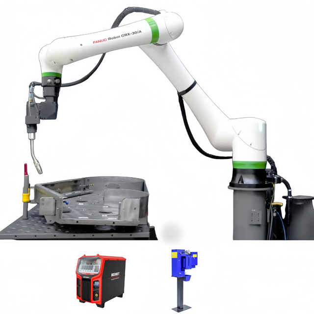 Automatic Fanuc Cobot Welding Robot Load 25kg 1889mm FANUC CRX-30iA Manipulator for Car Material Welding