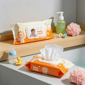 Toallitas Húmedas Personalizadas de Fábrica, 120 Unidades, Toallitas Hmedas De Beb, Spunlace, No Tejidas, 99.9% Agua Pura, Toallitas para Bebé - Product Image 2