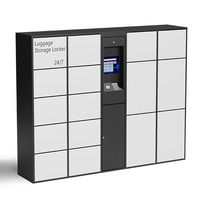Casier de rangement intelligent grande taille pour bagages, idéal pour les espaces publics – Sécurité garantie pour valises, sacs et sacs à dos