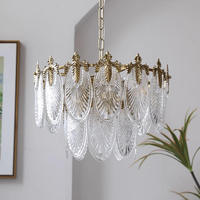 Lustre suspendu en verre vintage français, design loft rond, abat-jour en verre givré clair nordique, luminaire suspendu au plafond à LED
