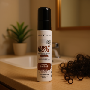 Suero capilar Thader Pharma Curly Care con aceite de coco y proteína de soja para cabello rizado u ondulado - Product Image 3