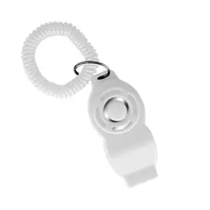 Clicker with finger ring & wrist strap Mgac personalized plastic pet training whistle strap dog trainer clicker