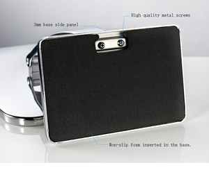 Venta al por mayor logotipo personalizado excelente calidad ángulo ajustable acabado plateado de un solo lado espejo de maquillaje 12 "longitud Heavy Metal - Product Image 5