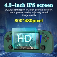 Console de jeu portable rétro G33, écran 4,3 pouces, batterie 2500 mAh, double joystick, sortie TV, jeu à 2 joueurs, lecteur de jeux vidéo portable