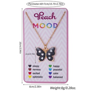 Kalung liontin hewan kartun <span class=keywords><strong>BFF</strong></span> baru, untuk anak-anak, sensitif suhu, bintang bulan kucing, teman baik, Set perhiasan - Product Image 6