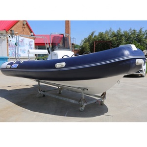 CE costola 14.1ft gommone con fibra di vetro Hypalon e motore Combo Set 3.6m Power Sport nervatura barca per la pesca - Product Image 3