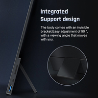 Extension intelligente IPS 4K de 16 pouces avec écran tactile supplémentaire rétroéclairé OLED compatible avec Smartphone portable et ordinateur portable