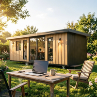 Module de bureau préfabriqué modulaire, cabine de jardin extérieure, conception de poste de travail compact, écoénergétique et facile à assembler