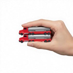 Balle anti-stress en mousse PU en forme de camion-citerne, personnalisable avec logo imprimé, thème transport, cadeau promotionnel, anti-anxiété, vente en gros - Product Image 3