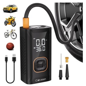 Gonfleur de pneus électrique portable Ciesen 72V avec écran LCD pour voiture, vélo, moto, ballon de basket - Product Image 1