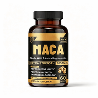Capsules de racine de maca extra forte 8050 mg avec 7 ingrédients naturels Complément alimentaire