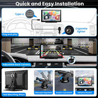 Autoradio intelligent Hongrui avec écran tactile de 9 pouces, Carplay sans fil, lecteur DVD FM audio MP5