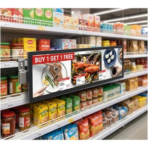 Pantalla LCD Ultra Ancha, Menú Digital, Letrero Estirado para Restaurante, Cafetería, Tienda <span class=keywords><strong>de</strong></span> Comida Rápida, Banner Estándar para Agencia - Product Image 1