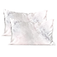 Taie d'oreiller en satin de soie tricotée de luxe, écologique, avec fermeture éclair, motifs unis/à pois/géométriques/animaux, personnalisable pour usage domestique et hôtelier