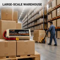Batterie LiPo TCB améliorée 4000mAh 2S-8S 7.4-29.6V 75C 100C à décharge élevée pour drones, avions, voitures, bateaux et modèles RC