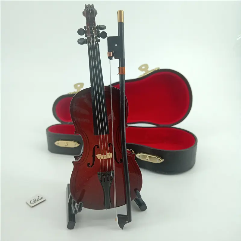 Mini Wooden Musical Instruments Various Sizes 14 Cm Cello Toy Musical Instrument