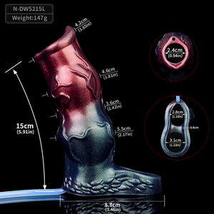 ปลอกดิลโด้ซิลิโคนขนาดใหญ่สำหรับอวัยวะเพศชายมีห่วงรัดป้องกันการตกกระแทกขยายแขนองคชาติ - Product Image 5
