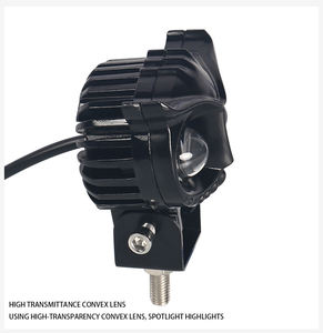 Faro Ausiliario LED per Moto Juchuang Design a <span class=keywords><strong>Gufo</strong></span> Bicolore 18W DC 12-80V Impermeabile 30000 Ore - Product Image 2