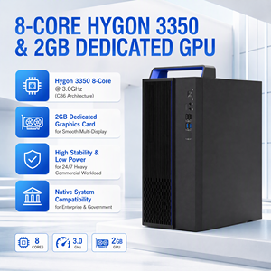 C86 Hygon 3350 3.0GHz 8 cœurs pour configuration de bureau | 16 Go de RAM, 256 Go de SSD NVMe M.2, GPU 2 Go, <span class=keywords><strong>Tour</strong></span> 15L, Écran 23,8 pouces, Clavier et souris USB - Product Image 5