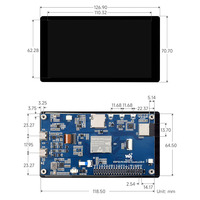 ESP32-P4-WIFI6 Papan Pengembangan 5 Inci Resolusi 720 * 1280 Sentuhan 5 Titik Chip Codec Audio Terintegrasi Mendukung Wi-Fi 6 dan BLE 5