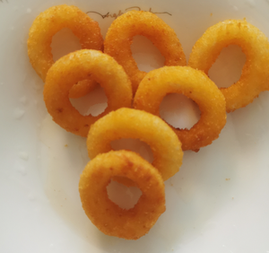 Boucles d'oignon surgelées prêtes pour friteuse à <span class=keywords><strong>air</strong></span>, enrobées et croustillantes, pour la vente au détail en supermarché et sous marque privée, Grade A - Product Image 1