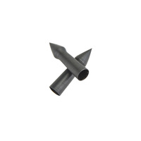 Pointe de flèche en acier en forme de gourde 65gr 100gr pour entraînement au tir à l'arc, accessoire de pointe de flèche pour entraînement au tir à l'arc