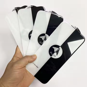 กระจกนิรภัยกันรอยแบบพรีเมี่ยมติดเพชรความคมชัดระดับ HD 9H สำหรับ iPhone 17 PRO <span class=keywords><strong>MAX</strong></span> 16 15 14 13 12ไม่มีขอบสีดำ - Product Image 1