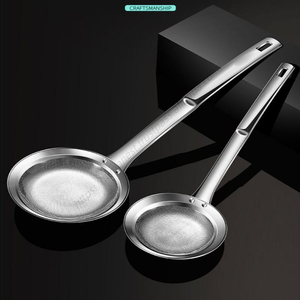 Cuchara Coladora Multifuncional de Acero Inoxidable 304 de Grado Alimenticio Syh240 al por Mayor, Herramienta de Cocina con Malla Filtrante - Product Image 5