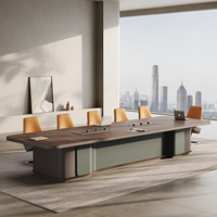 Table de bureau modulaire pliable moderne en acier inoxydable durable avec pieds en bois pour 12 personnes, idéale pour l'école, l'hôpital, la maison