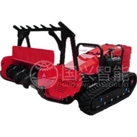 Robot de lutte contre les incendies Guoxing, flexible et durable, avec un grand réservoir de carburant pour la lutte contre les incendies et le désherbage, tondeuse portable KT500