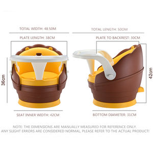 Produits pour bébés de haute qualité <span class=keywords><strong>anti</strong></span>-dérapant rotation bébé chaise de salle à manger mignon Lion Design Durable bébé alimentation dîner et chaise de jeu - Product Image 6