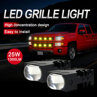 Projecteur LED laser haute puissance pour calandre de voiture, éclairage extérieur modifié dissimulé, feu de jour monochrome