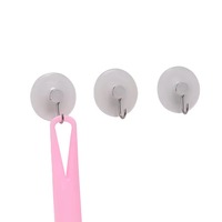 Crochets muraux autocollants transparents en plastique transparent, personnalisables avec logo, sans trace, pour ustensiles de cuisine et usage quotidien