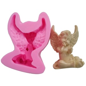 La migliore Vendita di Alta Qualità 3D piccolo angelo di Figura Della Torta Che Decora Gli Attrezzi di Cottura Della Muffa Del Fondente Del Silicone Della Muffa - Product Image 3