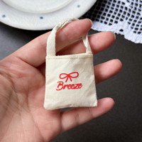 Sac en toile miniature original pour vêtements de poupées en peluche de 10 cm et 15 cm, accessoires, petit sac à bandoulière pour tenues de poupées BJD Azone 1/6