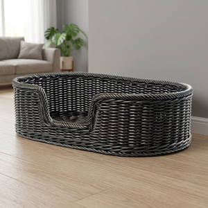 Natural Classic Design Dog <b>Pet</b> Bedding Wicker Basket Made of High Quality Rattan Originally From Indonesia - Product Image 3
