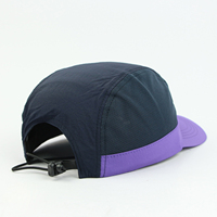 Casquette de sport unisexe personnalisée de haute qualité à 5 panneaux en nylon imperméable avec broderie et patch pour le camping et le baseball
