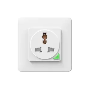 אוניברסלי סוג 86 WiFi Tuya חכם קיר Socket16A בית קול שלט רחוק מעל הגנה נוכחית