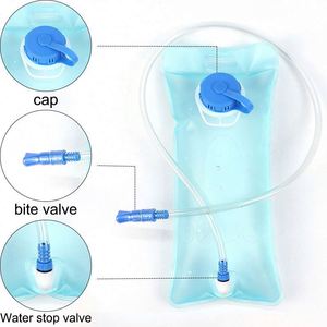 Vessie d'hydratation de survie 2 litres sac de réservoir de stockage d'eau en TPU anti-fuite écologique pour la randonnée vélo course à pied - Product Image 6