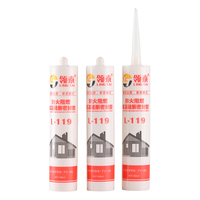 Scellant en silicone résistant au feu et écologique L-119 FV-0, 300 ml, résistant aux hautes températures, pour systèmes HVAC et travaux du bois
