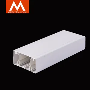 High Quality PVC Cable Tidy Cover Fire-proof Plastic Trunking China Factory Electrical Cable Trunking