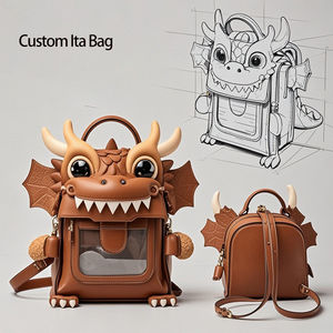 กระเป๋าหูหิ้วเดี่ยวผ้าโพลีเอสเตอร์ทำจากประเทศจีนมีซิปปิดและหน้าต่างใสออกแบบได้ตามต้องการ - Product Image 3