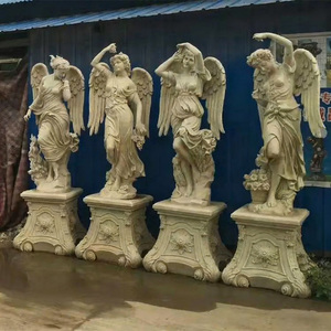 Bán Buôn Lớn Thân Thiện Với Môi Sợi Thủy Tinh Thiên Thần Bức Tượng Bốn Mùa Nhựa Đúc Vườn Trang Trí Nội Thất Giá Rẻ Giá - Product Image 4